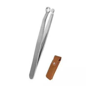 RAKU Nose Hair Nose Hair Manual Eyebrow Titanium Strong Cutting Easy Round Water Nose Hair No Charge Stylish Trimmer, Men s Cutter, Waterproof, серебряный