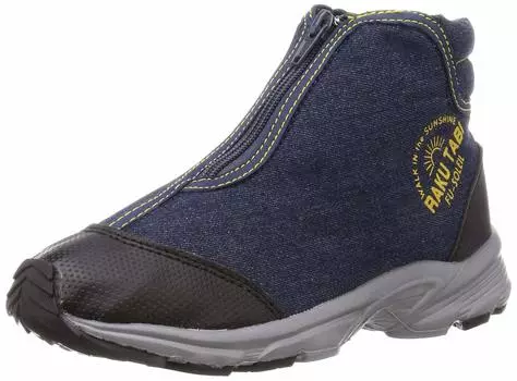 Raku Tabi Zipper Round Tip Unisex FU3010 Navy cm [Fusoleil] 23.5