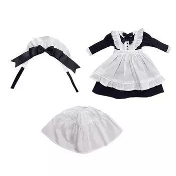 rakulifey Blythe одежда Neo Blythe костюм комплект цельный костюм горничной наряд платье одежда комплект Obitsu 24-использования 4 предмета