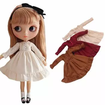 rakulifey Blythe One Blythe Doll For Obitsu 3 Colors Costume, Piece, Clothes, 24, (бежевый) бежевый