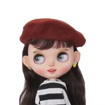 rakulifey Blythe Supplies Outfit Beret Blythe Neo Blythe Hat 2 Colors (коричневый)