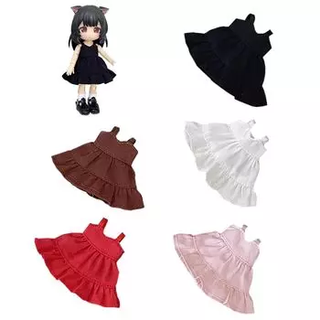 rakulifey Obitsu 11 костюм одежда OB11 размер одежда цельный Obitsu кукла 11см платье 5 цветов (белый)