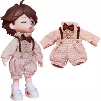 Rakulifey Obitsu 11 Одежда Obitsu 11 Размер Комплект одежды Кукла Obitsu 11 см Рубашка Комбинезон Милый Комплект из 2 предметов Тип 1 Тип 1