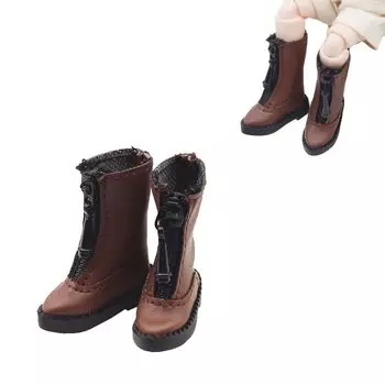 rakulifey Обувь Obitsu 11 Ботинки Обувь размера OB11 Кукла Obitsu 11см Принадлежности Обувь для куклы bjd Подарок на день рождения 3 цвета 1/12 (коричневый)