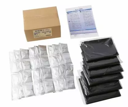 Rakuraku Simple 60 применений за 10 лет поставляется с мусорным мешком Предотвращение стихийных бедствий Предотвращение стихийных бедствий Туалет, Туалет, [Сделано в Японии, Коагулянт, Хранение]