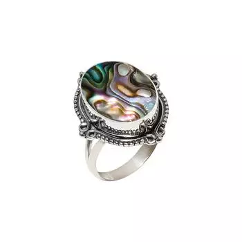 Ракушка морского ушка «Мечта русалки» — Австралия, кольцо из стерлингового серебра 925 пробы V4575, синее кольцо, овальное кольцо, подарок на День святого Валентина, подарок для нее, подарок на день рождения, подарок для рук