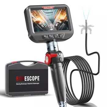 Ralcam Fiber Movable Industrial Endoscope Equipped with Inch IPS Screen 720P Million HD Digital Inspection mm Ultra Thin IP67 Plumbing High Brightness