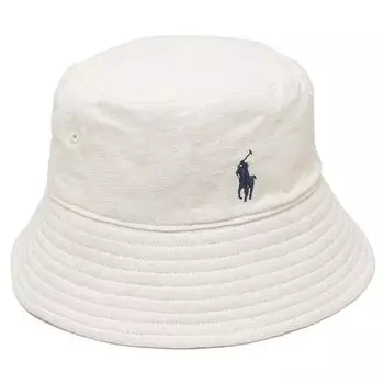 Ralph Hat Bucket Hat White Navy RALPH LAUREN 455938465 DWT [Polo Lauren] Men s Women s [Item] тёмно-синий