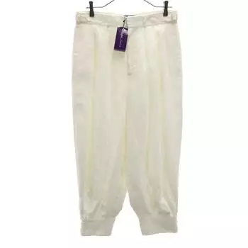 RALPH LAUREN Unused USA made linen blend Purple Label Cropped pants 6 Women Used