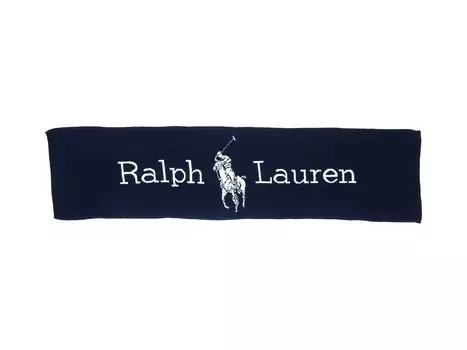 RALPH Logo Big Scarf Muffler [POLO LAUREN] Мужская Женская 0108993-NAVYCREAM [Товар]