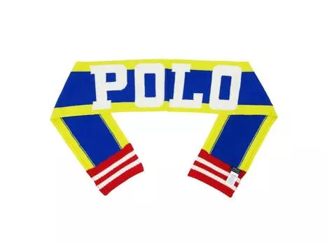RALPH Logo Striped School Scarf Muffler [POLO LAUREN] Мужская Женская 0108992-YELLOWMULTI [Товар]