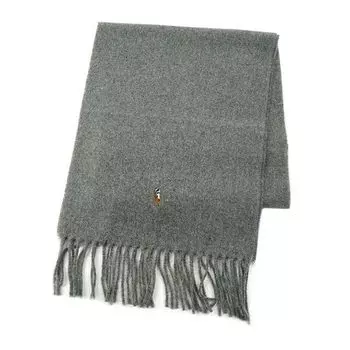 RALPH Polo Ralph Lauren Muffler Wool Gift Present PC0253 015 Серый [POLO LAUREN] Мужской Женский [Товар] серый