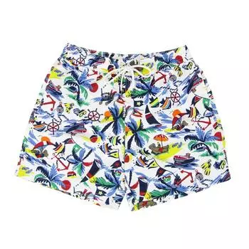 Ralph POLO Ralph Lauren Polo Bear Print Swim Shorts Swimsuit (Поло Лорен) Мужская 0106539-XXL-MULTI [Товар]