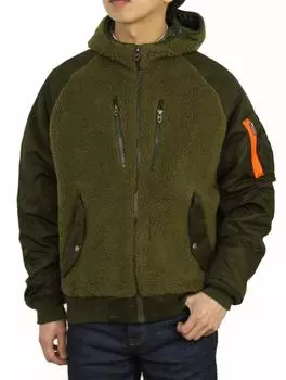 RALPH SPECIAL EDITION Военная летная куртка-парка из флиса 0101775 Размер S GREENMU [POLO LAUREN] Мужская [Товар]