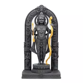 Ram Lalla Idol, 3D Printed, UV Resin, Hindu Religious Statue of Lord Rama Ayodhya 4 INCH