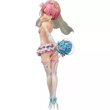 Ram Свадебная версия. ре:ZERO -Начало жизни в другом мире - Пластиковая окрашенная полная фигурка 17 масштаба Перепродажа