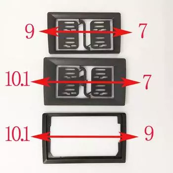 Рама 9 дюймов, от 10 до 7 дюймов, 2 DIN, подходит для всех моделей автомобилей, центральная консоль, радиосистема Android