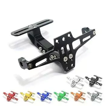 Рама алюминиевой пластины модифицированная для мотоцикла, регулируемая телескопическая, общее рулевое управление, светодиодная рама пластины, кронштейн для пластины самолета