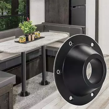 Рама для крепления стола для автофургона, основание стола для автофургона с винтами, высокопрочное основание для крепления на полу для столов для яхт на автофургоне, аксессуары для кемперванов серебряный