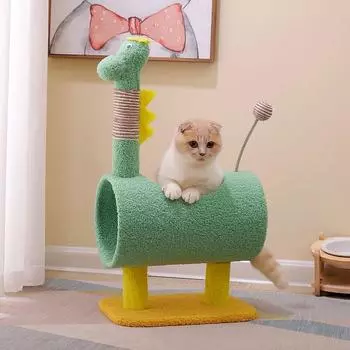 Рама для лазанья для кошек Из сизаля Стойка для захвата кошек Износостойкая интегрированная платформа для прыжков для кошек