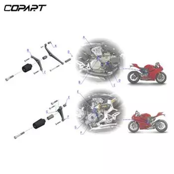 Рама мотоцикла слайдер обтекатель защита Crash Pad протектор для Ducati Streetfighter 955 959 1199 1299 Panigale R/S Superleggera красный