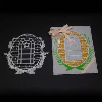 Рама окна металлический серебристый трафарет тиснение резка штампы для скрапбукинга бумага альбом карты изготовление серебряный