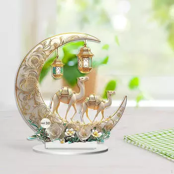 Рамадан Декор Водонепроницаемый Идеальный Подарочный Настольный Знак для Домашней Вечеринки