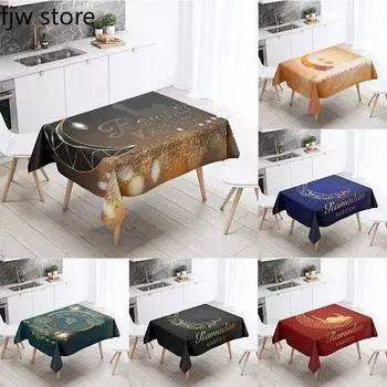 Рамадан украшение дома скатерть исламская мусульманская мечеть Рамадан Карим декоративная скатерть водостойкая и грязеотталкивающая 40x70cm