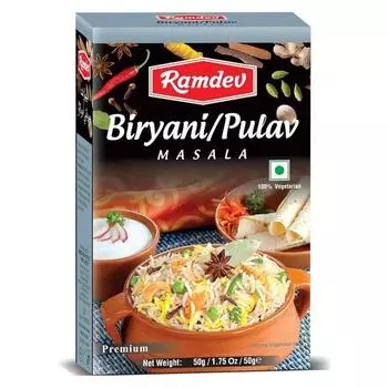 Рамдев Бирьяни Пулав Масала 50 г - упаковка из 5 шт.