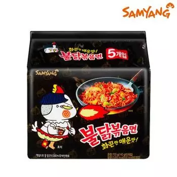 Рамен Samyang Hot Chicken Flavour в пакете 140 г (5 пачек)