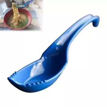 Рамен Терминатор Ложка Вилка Комбинированная Пластиковая Ложка Рамен 2-в-1 Ложка для Супа Лапши с Вилкой Набор Азиатских Приборов Рамен для Рамен Вонтонов Соба белый