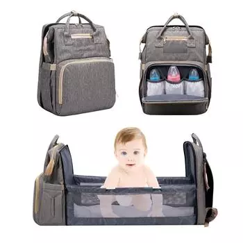 Ramidos 2in1многофункциональный дорожный рюкзак для мамы, портативная сумка для подгузников для кроватки, большая вместимость