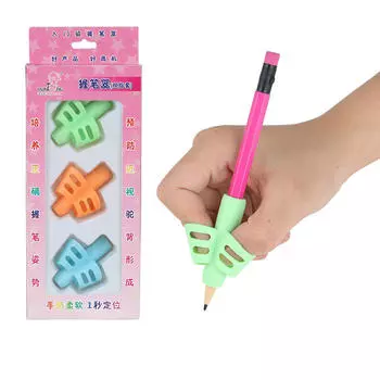 Ramidos 3 шт./компл., детский держатель для карандашей, ручка для письма, инструмент для коррекции осанки, новый One Size