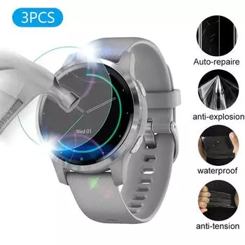 Ramidos 3 шт. ТПУ гидрогелевая мягкая прозрачная защитная пленка для экрана для Vivoactive4S One Size