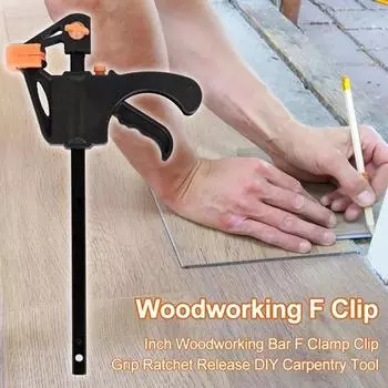 Ramidos 91 мм Деревообрабатывающий стержень F Зажимные зажимы Ручка с храповым механизмом Быстросъемный фиксированный One Size чёрный
