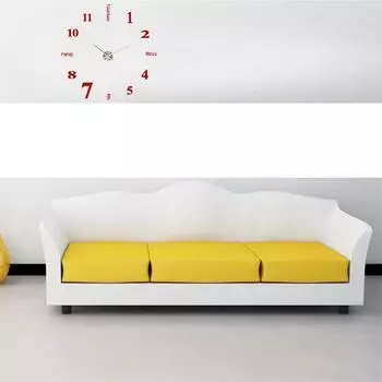 Ramidos акриловые современные настенные часы DIY 3D зеркальная поверхность наклейка домашний офис декор-фиолетовый One Size красный