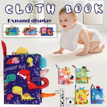 Ramidos Детская 3D-тканевая книга с хвостами, детская головоломка, обучающая обучающая игрушка One Size