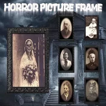 Ramidos Horror Picture Frame Двояковыпуклая 3D Меняющаяся Лицо Страшные Портреты Призраки Призраки One Size