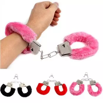 Ramidos игры для взрослых SM бондаж пушистые мягкие металлические наручники целомудрие секс-игрушки для пары One Size