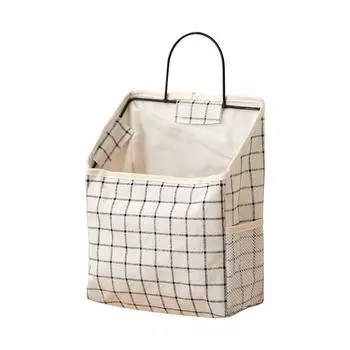 Ramidos Настенная сумка для хранения книг и журналов Держатель для мобильного телефона Сумка для хранения с крючком One Size