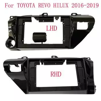Рамка 10,1 дюйма для TOYOTA REVO HILUX 2014-19 автомобильного радиоприемника, DVD, приборной панели, комплект для переоборудования, монтажная пластина, стереопанель 10.1 inch