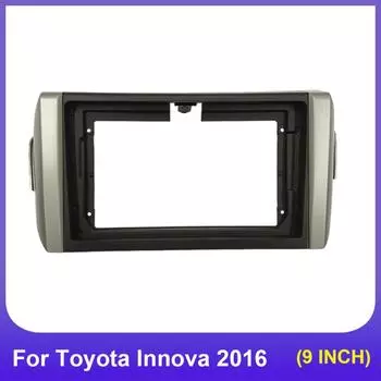 Рамка автомобильного радиоприемника 9-дюймовая панель DVD-плеера для Toyota Innova Crysta 2016 Видеоустановка Рамка приборной панели подходит для Toyota left