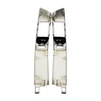 Рамка для автомобильного кондиционера, вентиляционные отверстия, панель, серебристая для Toyota Land Cruiser Prado 120 Lexus GX470 2003-2009, левая и правая серебряный