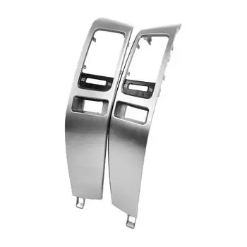 Рамка для автомобильного кондиционера, вентиляционные отверстия, панель, серебристая для Toyota Land Cruiser Prado 120 Lexus GX470 2003-2009, левая и правая серебряный