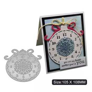 Рамка для часов металлическая серебристая трафаретная тиснение вырубные штампы для скрапбукинга бумага альбом карты изготовление серебряный