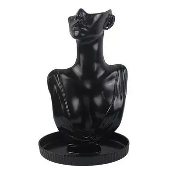 Рамка для дисплея ожерелья, пластиковая подставка для ювелирных изделий, стеллаж для выставки товаров ювелирных изделий с подносом