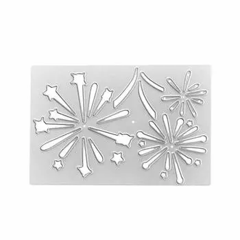 Рамка для фейерверка, металлический трафарет, сделай сам, скрапбукинг, альбом, бумажная карта, тиснение, ремесленный декор, художественная высечка, праздновать