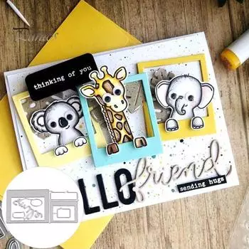 Рамка для фото стека, тиснение, резка, DIY трафарет, карты, форма для скрапбукинга, декор серебряный