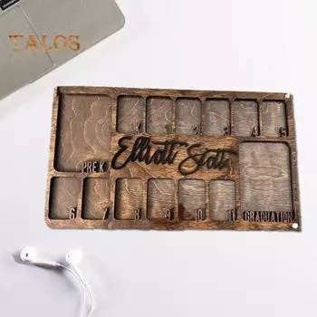 Рамка для фотографий на выпускной с гладкими краями без заусенцев, простая установка, сувенир на выпускной, школьные годы, декор рамки для фотографий жёлтый