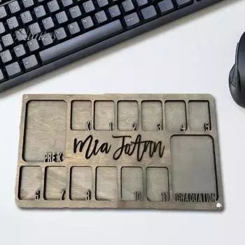 Рамка для фотографий на выпускной с гладкими краями без заусенцев, простая установка, сувенир на выпускной, школьные годы, декор рамки для фотографий жёлтый